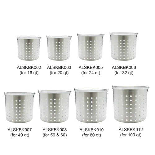Miniatura 5 de Thunder Group ALSKBK006 - Cesta de vapor para 32 cuartos de galón ALSKSP006 perforada