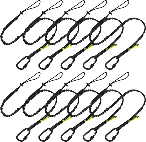 Miniatura 11 de BearTOOLS Cordón de seguridad para herramientas extendido de largo alcance, protección contra caídas de seguridad, bloqueo de tornillo de aluminio