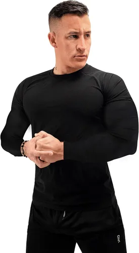 Miniatura 2 de FUXERT Camisa de sauna para hombre, de manga larga, traje de sauna para atrapar el calor, camisas de entrenamiento para mejorar el sudor, chaleco