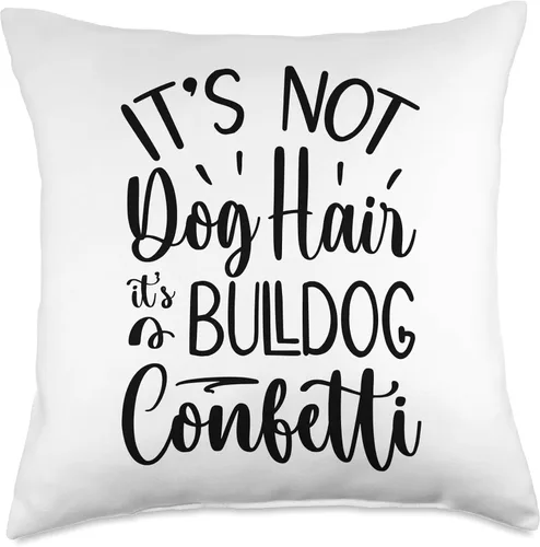 Miniatura 5 de Ripper19 Stuff Confetti, divertido cojín de bulldog inglés, 16 x 16, multicolor