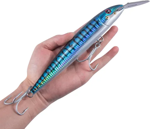 Miniatura 7 de Dr.Fish Señuelos de pesca de buceo profundo de 13 a 20 pies, señuelos de pesca dura de agua salada de 7.5 pulgadas, anzuelos agudos de buceo