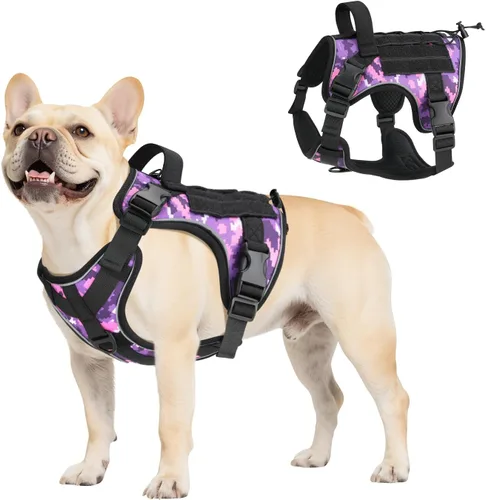 Miniatura 43 de VavoPaw cinturón de seguridad para perro, arnés de coche con peto de seguridad y hebilla ajustable para vehículo, cinturón de seguridad de nailon