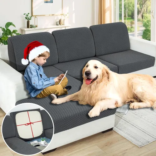 Miniatura 57 de YEMYHOM 【Liquidación】 Fundas Elásticas para Cojines de 1 Pieza, Fundas de Cojín de Asiento para Sofá y Silla, Funda Suave de Sofá de Repuesto