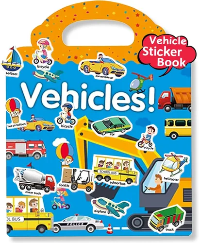 Miniatura 5 de Libros de calcomanías reutilizables para niños, libros de calcomanías removibles de granja para niños pequeños de viaje para niñas y niños de 3, 4
