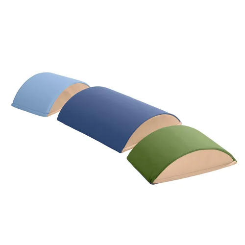 Miniatura 13 de ECR4Kids SoftZone - Constructores de equilibrio de troncos coloridos, juego para principiantes, surtido, 3 piezas