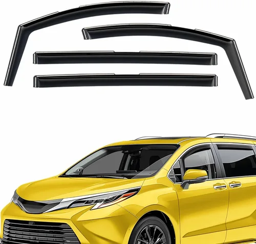 Miniatura 27 de Deflectores de ventana extra duraderos en el canal, protectores de lluvia aptos para Lexus GX 2010-2023, viseras solares, ventilación de viento