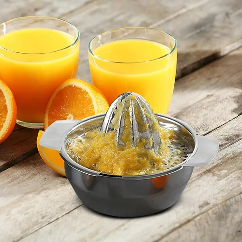 Miniatura 4 de SHINEOFI Stainless Steel Manual Juicer Hand Press Citrus Squeezer for Lemons Oranges Limes Efficient Juice Extractor Easy to Clean Versatile Fruit