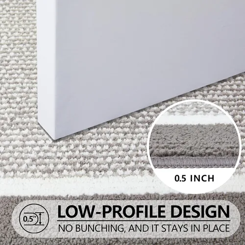 Miniatura 4 de REFETONE Tapete para interiores, tapete para puerta delantera y trasera, 24 x 36 pulgadas, parte trasera de goma absorbente, antideslizante, lavable