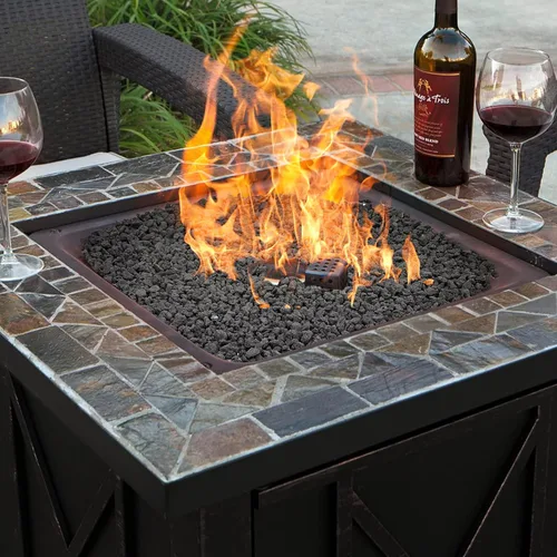 Miniatura 5 de Onlyfire Piedras de lava volcánica Black Lava Rock de 10 libras para fogatas de interior y exterior, chimeneas, parrilla de gas y paisajismo, 0.2 a