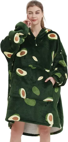 Miniatura 2 de NAFLEAP Manta con capucha para mujer, manta vestible para adultos, de gran tamaño, forro polar, sherpa, sudadera de Navidad, regalo para mujeres