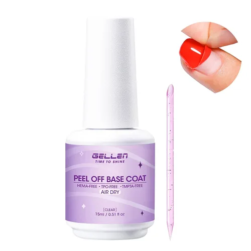 Miniatura 22 de GELLEN - Juego de capa base y capa superior de gel para uñas, 2 piezas de 18 ml, capa superior y base de gel de uñas de alta calidad, no necesita