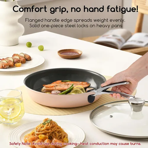 Miniatura 2 de SOLEADER Agarrador de Platos Compatible con Sartén de Pizza, Agarrador Antideslizante, Recuperador de Platos y Tazones Calientes para Sacar Comida