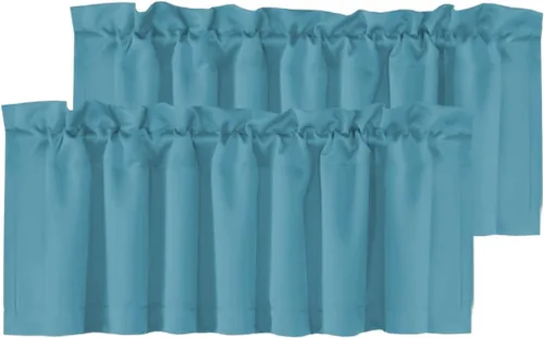Miniatura 66 de H.VERSAILTEX - Cenefa térmica para ventana con dobladillo para barra, para oscurecer las habitaciones; ideales para la cocina, 52” x 18” Gris paloma
