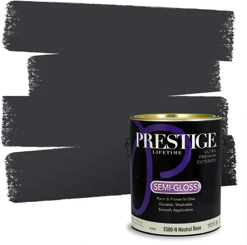 Miniatura 194 de Prestige Paints - 2 en 1, pintura base y pintura de exterior, P500-N-SW7020 SW6991-PCM