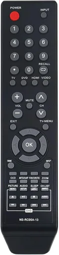 NS-RC05A-13 NS-RC04A-12 Reemplazo LCD TV DVD Combo remoto para Insignia NS-32LD120A13 NS-24LD100A13 NS-29LD120A13 NS-19ED200NA14 NS-28ED200NA14