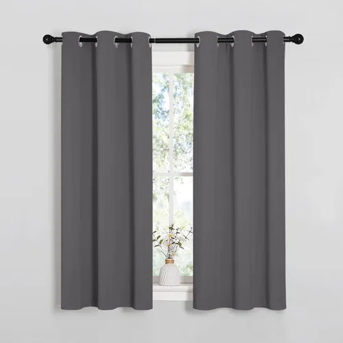 Miniatura 2 de NICETOWN Cortinas de Dormitorio Paneles de Cortinas Opacas, Paneles de Microfibra de Tres Capas con Aislamiento Térmico Sólido con Ojales Superiores
