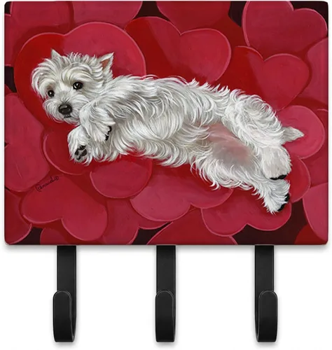 Miniatura 29 de Caroline's Treasures Bichon Frise Sisters - Ganchos para correa o llavero, multicolor