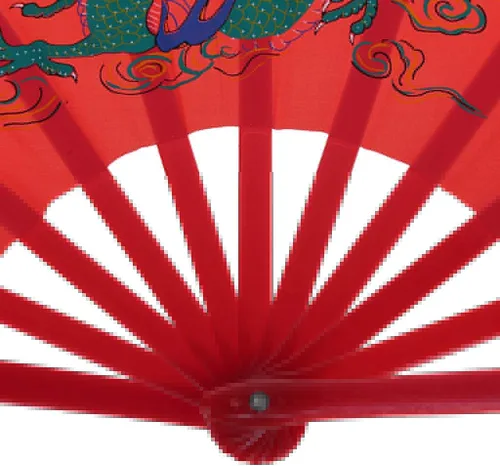 Miniatura 4 de Forgun Ventilador chino de Kung Fu Tai Chi Artes Marciales Dragón Fénix Plástico Abanicos Plegables Arte Danza Regalo