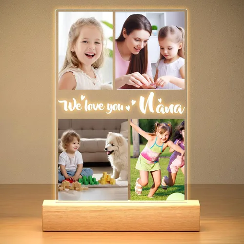 Miniatura 25 de Marcos de fotos personalizados con foto, marco de fotos personalizado con luz nocturna, marco de fotos personalizado, regalos personalizados de 5