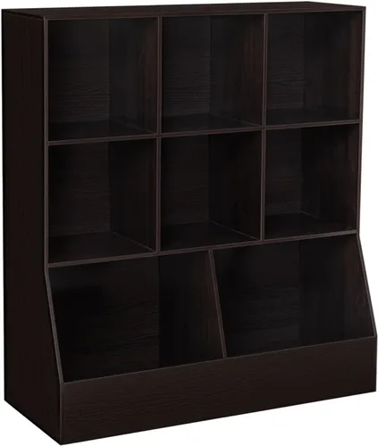 Miniatura 16 de DINZI LVJ Organizador de almacenamiento para juguetes, estantería para niños, gabinete de almacenamiento de juguetes de madera, estantería