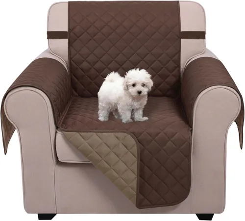 Miniatura 115 de U-NICE HOME Funda de sofá reversible para perros con correas elásticas, resistente al agua, protector de muebles para mascotas, funda de sofá