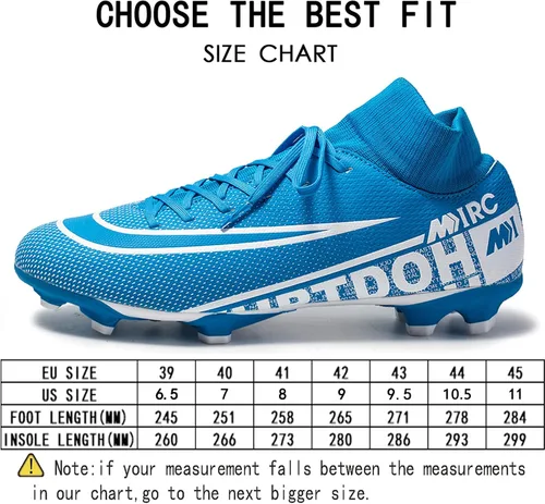 Miniatura 3 de Zquaus Zapatos de fútbol para hombre,Zapatos de fútbol atléticos para caminar,Ag Cleats Entrenamiento al aire libre