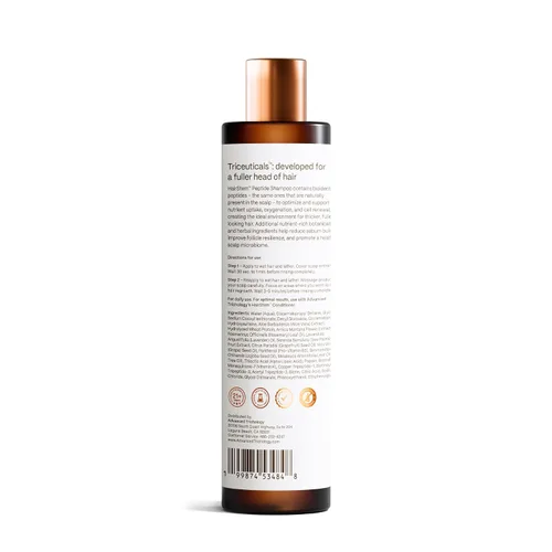 Miniatura 9 de Hairstem Champú peptídico para el crecimiento del cabello Infundido con péptidos para un cabello más completo y fuerte Tripéptido de cobre-1