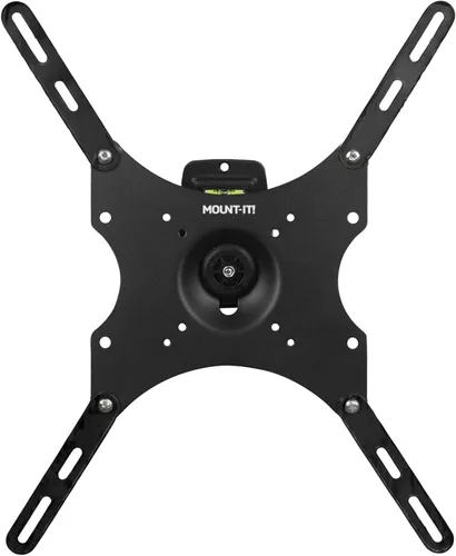 Mount-It! Soporte de pared para TV con bloqueo antirrobo | 23 a 55 pulgadas, inclinación giratoria, placa VESA extraíble, perno individual, uso de
