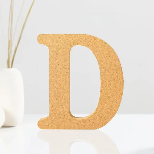 Miniatura 10 de AOCEAN Letras de madera diseñables de 4 pulgadas, letras de madera sin terminar para decoración de pared, letras decorativas de pie en rodajas