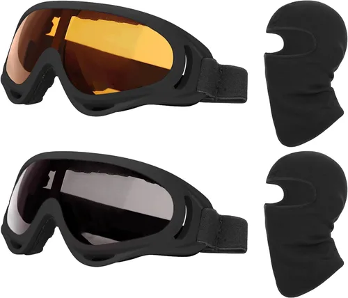 Miniatura 9 de LJDJ Paquete de 2 gafas de esquí, gafas de snowboard para niños, niñas, jóvenes, hombres y mujeres
