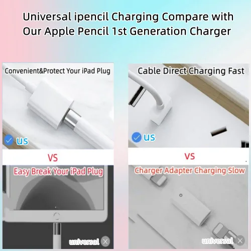 Miniatura 3 de Diseño para cargador de lápiz Apple, adaptador de Apple Pencil de 1 pie/1 paquete, cargador iPencil de carga rápida compatible con Apple Pencil
