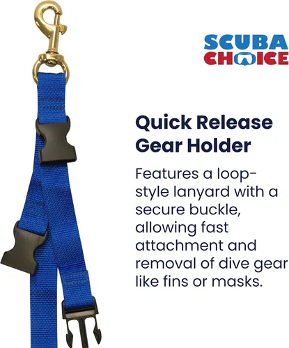 Miniatura 4 de Scuba Choice - Protector de aletas y máscaras con cierre de liberación rápida, color azul