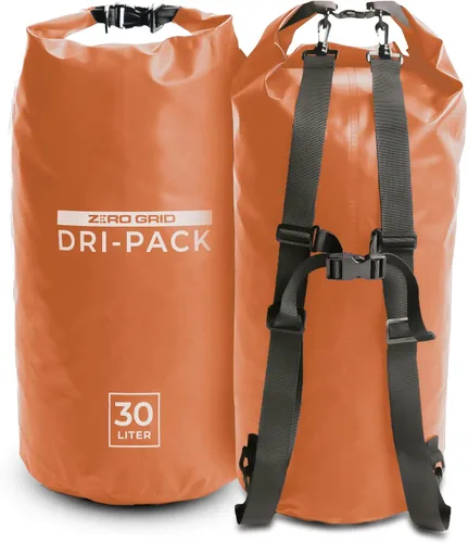 Miniatura 14 de Zero Grid Bolsa seca impermeable – La bolsa de secado flotante se mantiene seca tamaños de 10L/20L/30L/40L para mochileros, kayak, canotaje, Tiger
