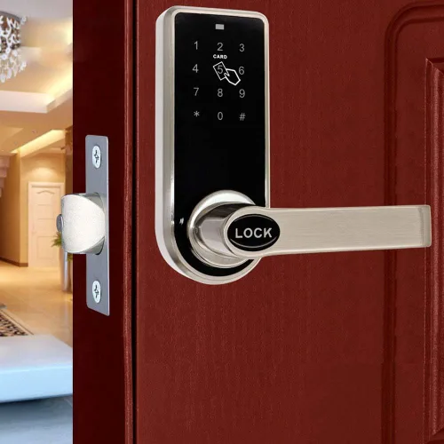 Miniatura 2 de ETEKJOY Cerradura de puerta electrónica 3 en 1 con contraseña RFID tarjeta/etiqueta oculta Keyhole digital pantalla táctil teclado izquierda