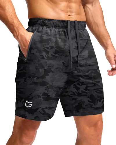 Miniatura 15 de G Gradual Pantalones cortos deportivos para correr para hombre con bolsillos con cremallera, de secado rápido, de 7 pulgadas, 5 pulgadas, 9