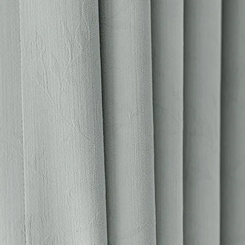 Daesar Window Curtain Blackout 45 Inch Length, Eyelet Thermal Insulated Curtains Solid Flowers Vines Jacquard Texture Beige Grey Short Blackout