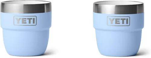 Miniatura 21 de YETI Rambler - Vaso apilable de 4 onzas, acero inoxidable, taza de café/espresso aislada al vacío, 2 unidades Azul marino