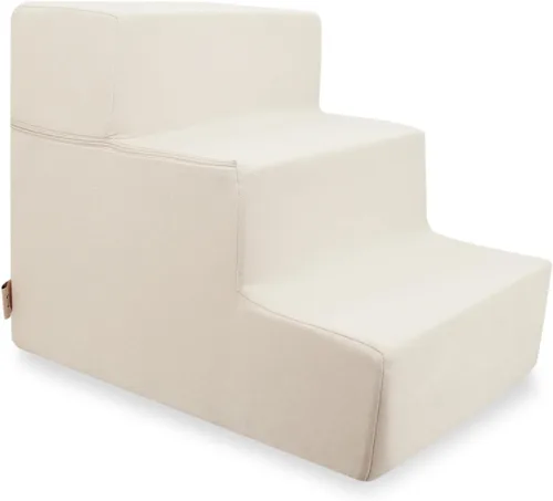 Miniatura 18 de Best Pet Supplies - Escalera de espuma portátil, perros pequeños, gatos, equilibrada, segura, antideslizante, interior, sin montaje, apoyo sillón