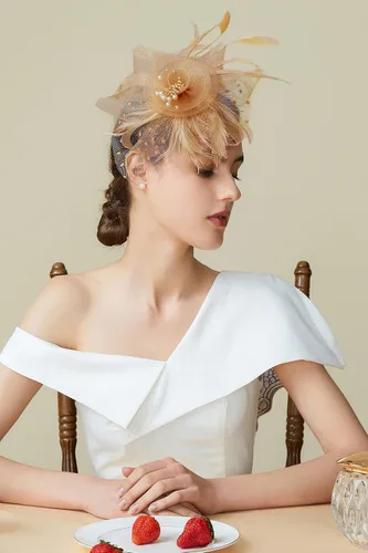 Miniatura 5 de BABEYOND Fascinator Hats for Women Tea Party Hat Kentucky Fascinators Headband Derby Hats Wedding Flower Feathers Hair Clip