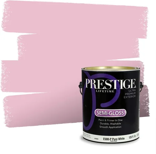 Miniatura 88 de Prestige Paints Pintura exterior e imprimación en uno, 1 galón, plano, coincidencia comparable de Valspar* Amber Rose*