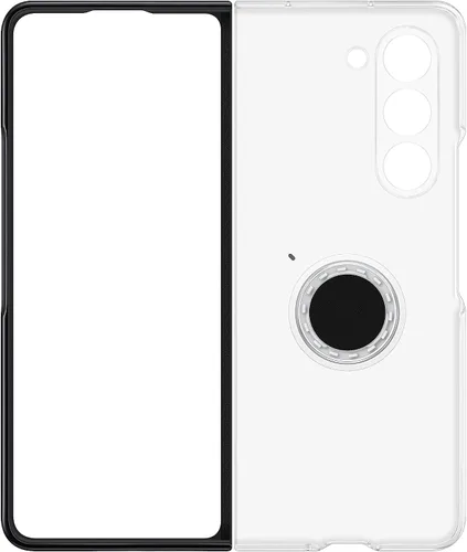 Miniatura 5 de Samsung Funda protectora transparente para Galaxy Z Fold5 con agarre, soporte, accesorios y accesorios incluidos, versión estadounidense