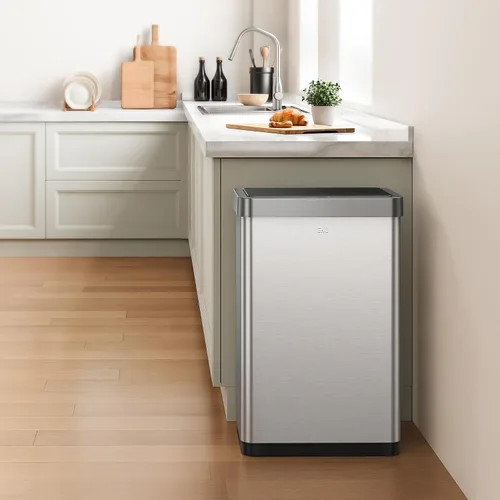 Miniatura 3 de EKO Mirage X - Bote de basura con sensor de movimiento de 21.1 galones, automático, grande, para cocina, sin contacto, de acero inoxidable