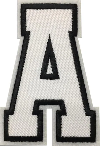 Miniatura 76 de Parches de letras termo-adhesivas de alta calidad – Lindas letras para ropa – Parche universitario para ropa – Letras bordadas de 4 1/2 parches