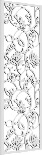 Miniatura 74 de 9 3/8"W x 24 3/8"H x 1/4"T Caspio Decorativos Paneles De Pared De Madera De Calado, Roble Rojo rojo (Red Oak)
