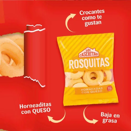 Miniatura 3 de Rosquitas colombianas (paquete de 24) Donas hinchadas Bocadillos hechos de queso para los amantes de la merienda colombiana Snack mecato colombiano