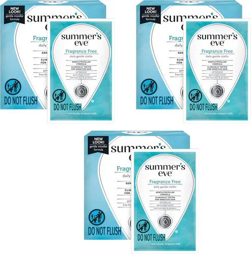 Miniatura 15 de Summer's Eve Blissful Escape - Toallitas femeninas, fórmula suave con pH equilibrado que ayuda a controlar el olor vaginal, toallitas envueltas