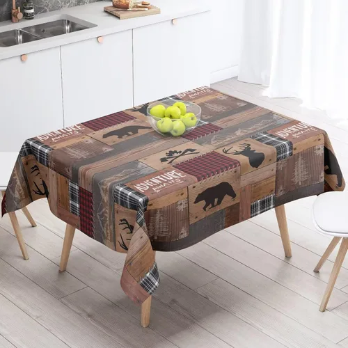 Miniatura 52 de Mantel azteca suroeste, diseño étnico tribal geométrico, estilo vintage, bohemio, elegante, lavable, para comedor, cocina, granja, fiesta