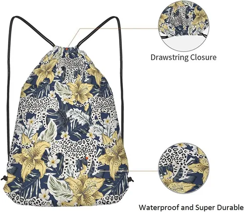 Miniatura 5 de Mochila con cordón de unicornio arcoíris y bolsa de gimnasio con cordón, Multi-a139, Mochilas de viaje
