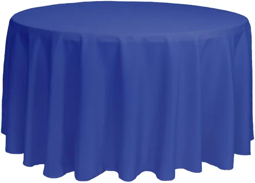 Miniatura 92 de YOUR CHAIR COVERS - Mantel redondo de poliéster prémium de 120 pulgadas - Mantel de lino color champán para mesas redondas estándar