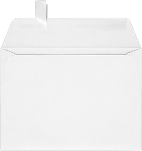 Miniatura 2 de LUXPaper Sobres de ventana de cara completa A7 Despegar y prensar 5 1/4 pulgadas x 7 1/4 pulgadas Blanco Texto de 70 libras Cantidad de 50